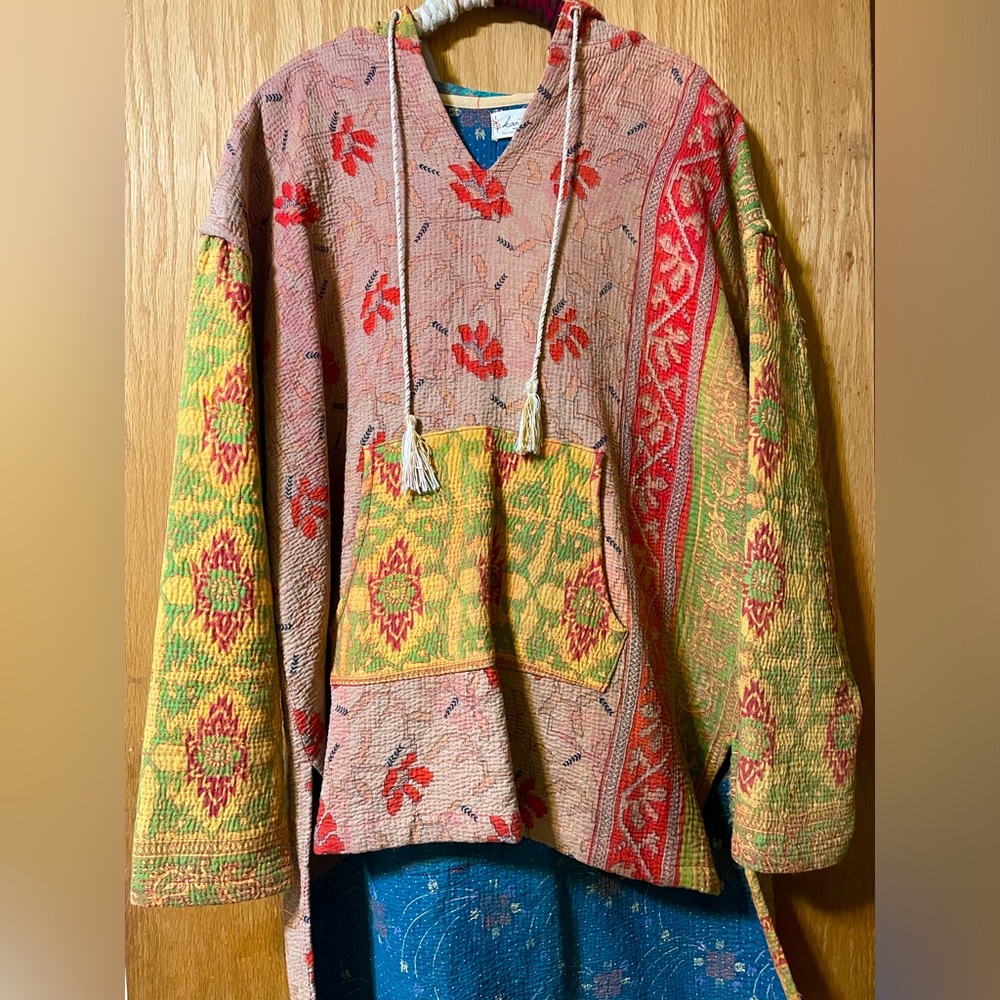 Kantha Bae Hoodie. Size Medium. Like new condition. Multicolored. Boho Style.